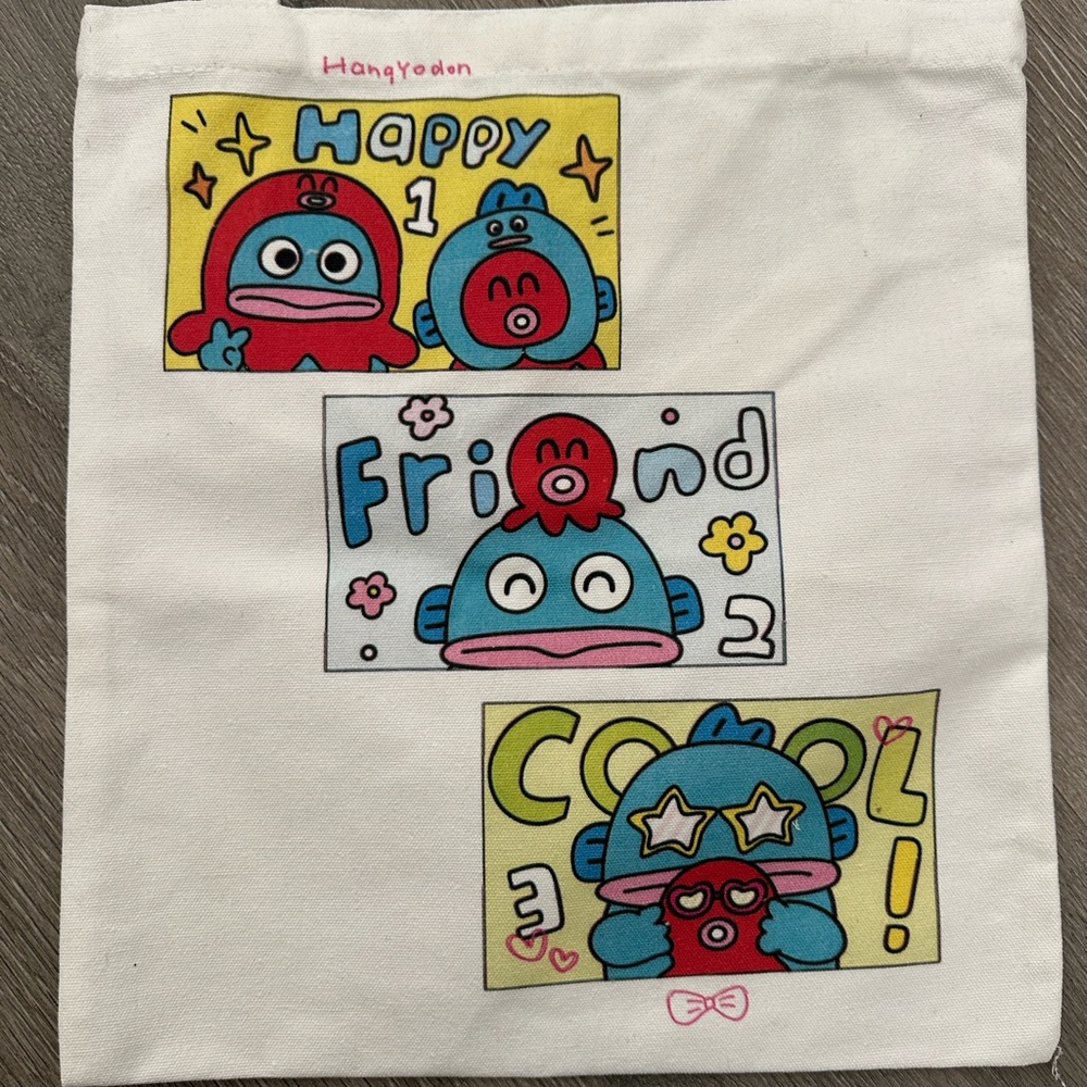 2 pieces Hangydon Canvas Tote Bags